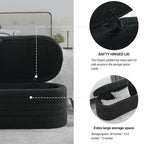 45.5 L Upholstered Fabric Storage Bench Ottoman