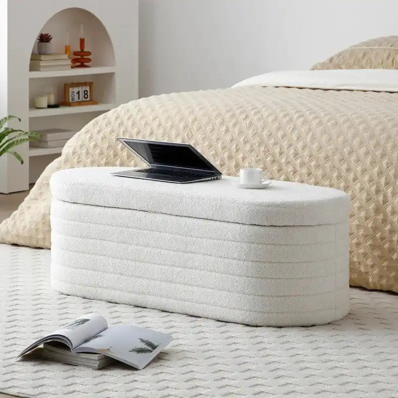 45.67 W Bed Bench with Storage