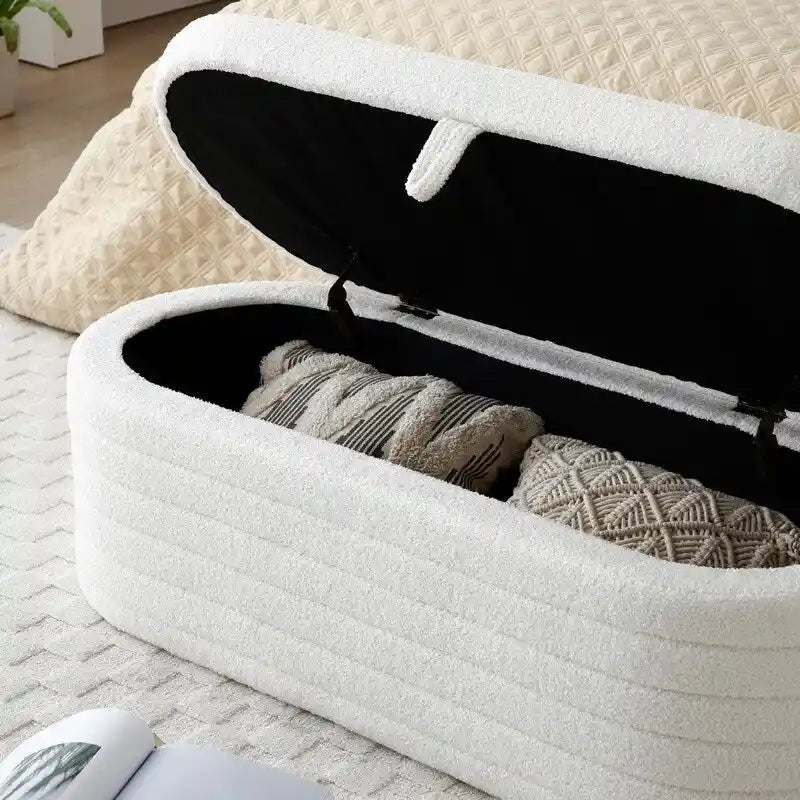 45.67 W Bed Bench with Storage