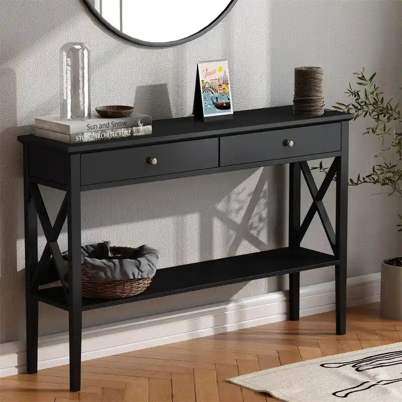 47  Console Table with Drawers - 11.81 D x 47.24 W x 31.5 H
