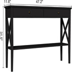 47  Console Table with Drawers - 11.81 D x 47.24 W x 31.5 H