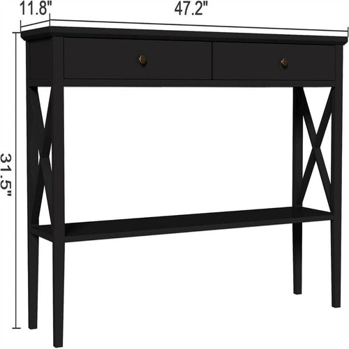 47  Console Table with Drawers - 11.81 D x 47.24 W x 31.5 H