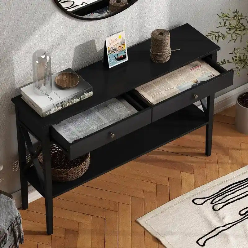 47  Console Table with Drawers - 11.81 D x 47.24 W x 31.5 H