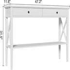 47  Console Table with Drawers - 11.81 D x 47.24 W x 31.5 H