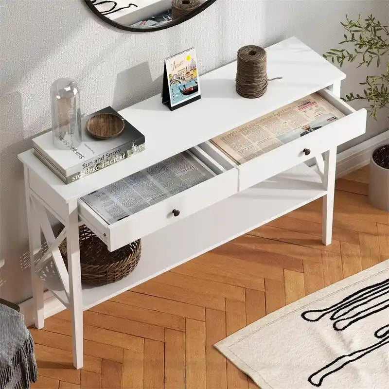 47  Console Table with Drawers - 11.81 D x 47.24 W x 31.5 H