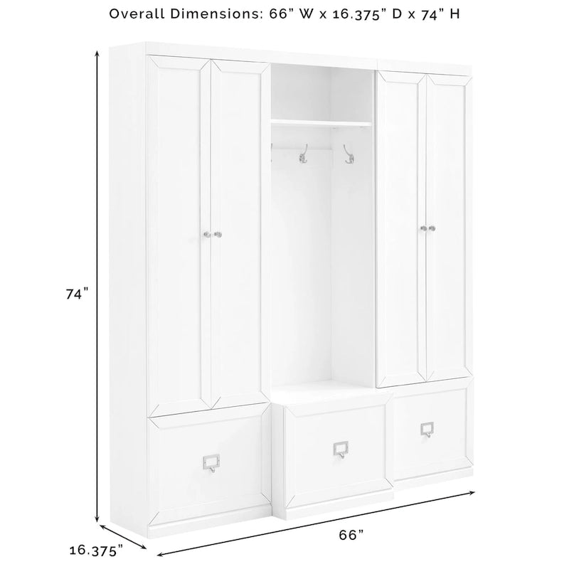 Crosley Harper 3Pc Entryway Set - 16.38 x66 x74