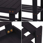 3 Tier Shoe Rack Small Bench - 11 D x 27.6 W x 17.7 H