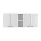 Portofino 150 Wall Cabinet, Double Door, Two External Shelves, Two Interior Shelves