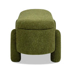 Hugo 49  Boucle Fully Upholstered Oval Storage Bench