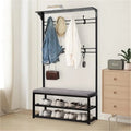 Hall Tree with Bench and Shoe Storage - 39.37 D x 11.8 W x 67.77 H
