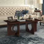 47  Contemporary Wood Rectangular Coffee Table