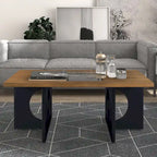 47  Contemporary Wood Rectangular Coffee Table