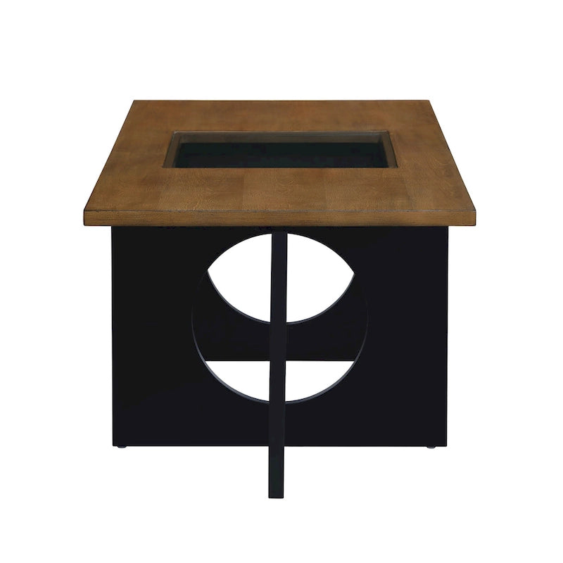 47  Contemporary Wood Rectangular Coffee Table