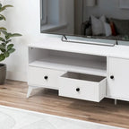 TV Stand Console Table RGB LED Light Cabinet Open Media Storage Gaming Entertainment Center - 47.24  L x 15.74  W x 20.47  H