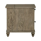 Americana Farmhouse Dusty Taupe Chairside Table