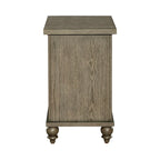 Americana Farmhouse Dusty Taupe Chairside Table