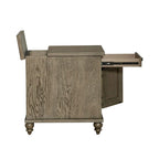 Americana Farmhouse Dusty Taupe Chairside Table