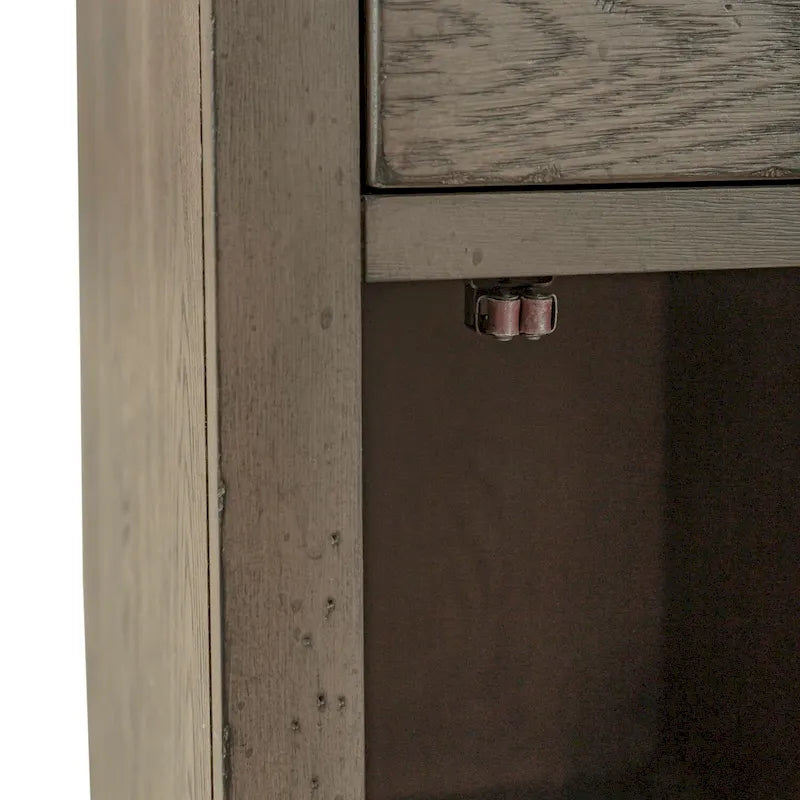 Americana Farmhouse Dusty Taupe Chairside Table