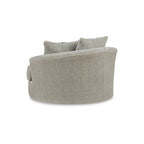 Signature Design by Ashley Calnita Brown/Gray Oversized Swivel Accent Chair - 56 W x 55 D x 36 H