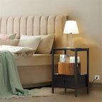 Side Table with Charging Station - 11.8 D x 15.7 W x 23.6 H