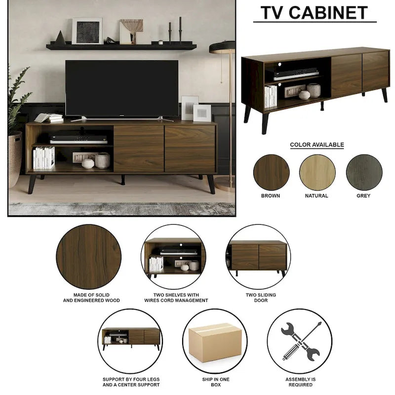 CraftPorch Contemporary TV Stand Console