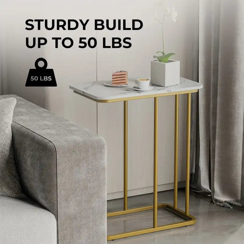 Small End Table for Living Room, Bedside Table/Nightstand/Coffee Table for Couch, Sofa Table for Bedroom