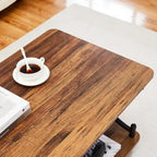 Modern 3-piece Coffee Table, Sofa Table & 1-drawer Nightstand Set of 2(Brown/Black/White)