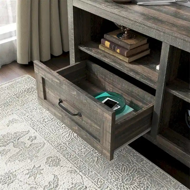 70 Inch Length TV Stand with 2 Drawers and 4 Storage Compartment
