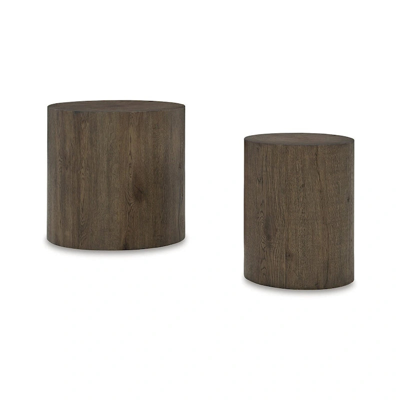 Signature Design by Ashley Cammund Brown Accent Table (Set of 2) - 20  W x 20  D x 20.13  H