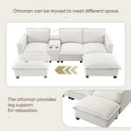 Harper&Bright Designs Modern Multi-fuctional Sectional Cloud Sofa