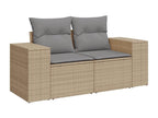Beige Woven Resin Wicker Outdoor Furniture Set - dlz1766585743378