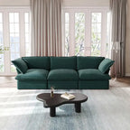 Modular Sectional Sofa Couch, 122.82  Velvet 3 Seater Sofa