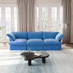 Modular Sectional Sofa Couch, 122.82  Velvet 3 Seater Sofa