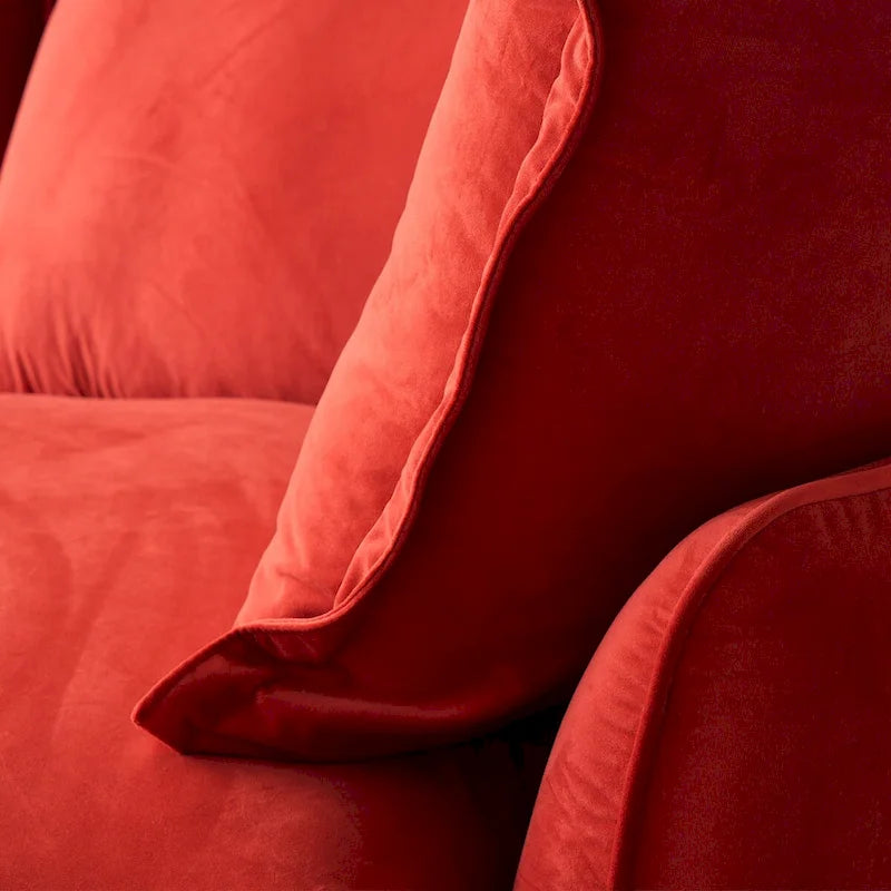 Modular Sectional Sofa Couch, 122.82  Velvet 3 Seater Sofa