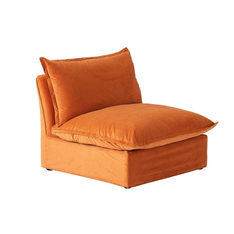 Modular Sectional Sofa Couch, 122.82  Velvet 3 Seater Sofa