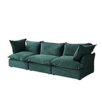 Modular Sectional Sofa Couch, 122.82  Velvet 3 Seater Sofa