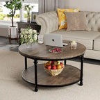 Round Coffee Table 30.31  Industrial Center Table
