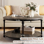 Round Coffee Table 30.31  Industrial Center Table