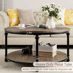 Round Coffee Table 30.31  Industrial Center Table