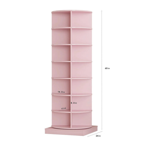 360 Rotating Shoe Cabinet with 7 Layers Can Accommodate up to 28 Paris Shoes