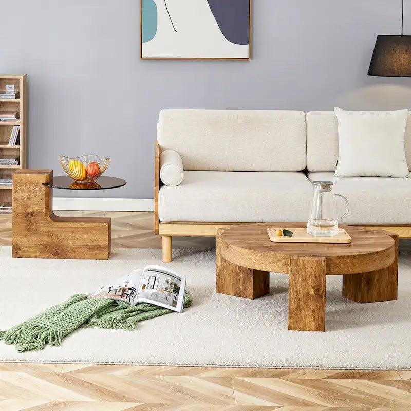 The Detachable Double-Decker Coffee Table,And The Detachable Design Can make The use of space more flexible