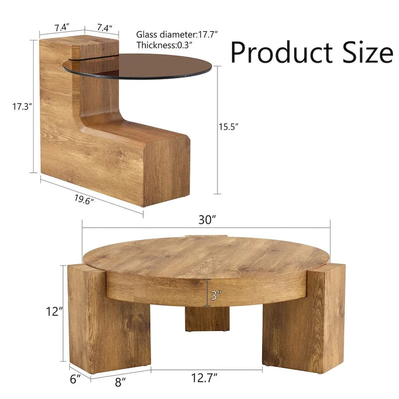 The Detachable Double-Decker Coffee Table,And The Detachable Design Can make The use of space more flexible