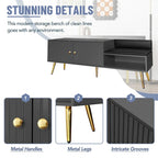 Modern Shoe Storage Bench with Hidden Storage and Upholstered Cushions