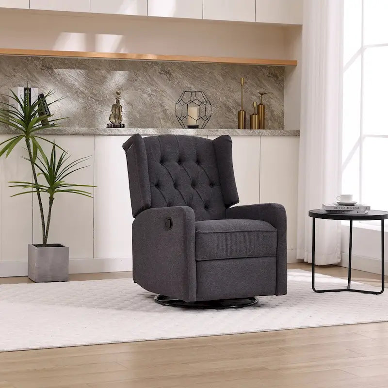Multi-gear adjustable lounge chair 360 degrees full rotation rocking chair
