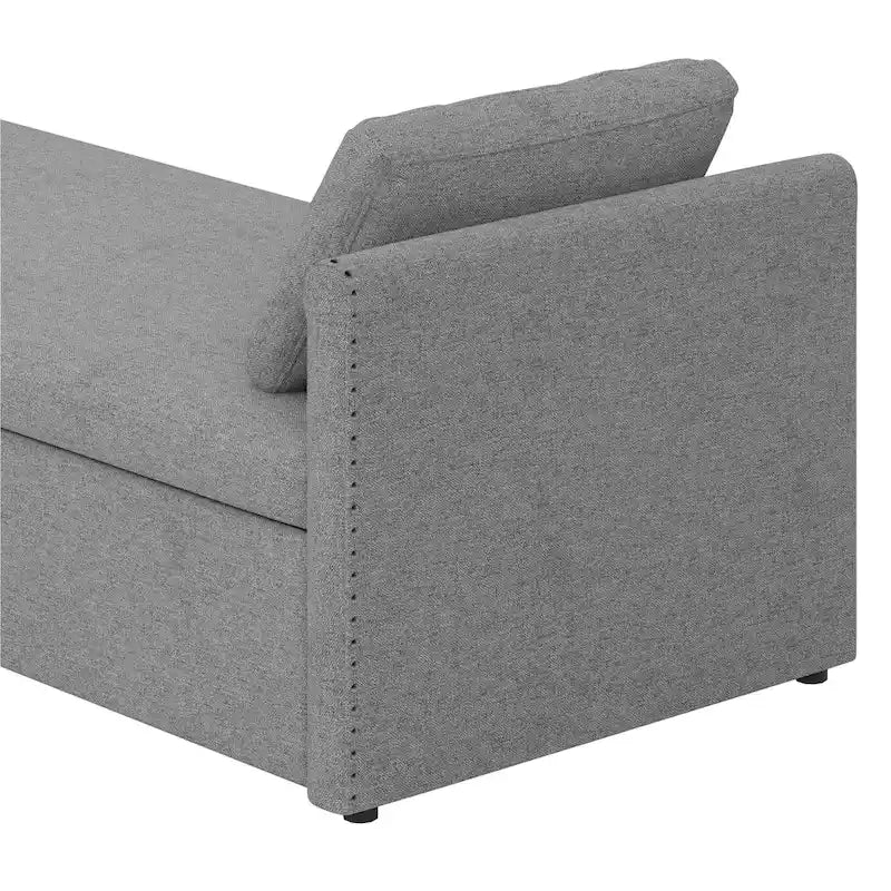 Modern Chaise Lounger Daybed Small Single Daybed with 2 Drawers,No Mattress Needed,Perfect For Living Rooms&Home Office