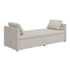 Modern Chaise Lounger Daybed Small Single Daybed with 2 Drawers,No Mattress Needed,Perfect For Living Rooms&Home Office