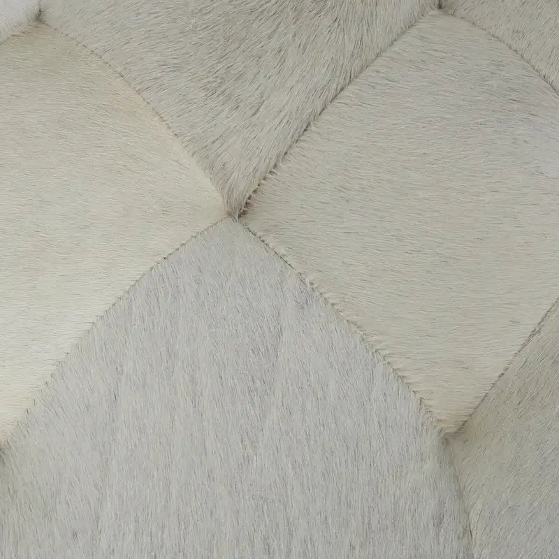 Leather Upholstered Tufted Home Bench with Silver Diagonal Base - Grey - Roche River Decor