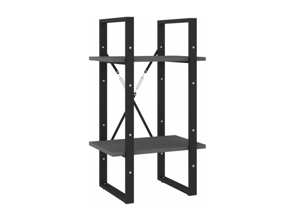 Gray Pine Wood Bookcase, 40 x 30 x 70 cm