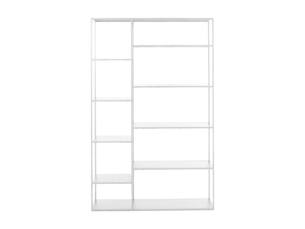 White Metal Bookcase