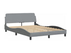 Gray Fabric Bed Frame, 120 x 200 cm
